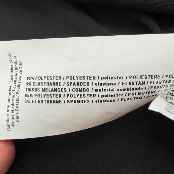 Joseph Ribkoff Black/White Piped Front Pocket Open Front Jacket Women's Size 6 - Picture 8 of 8